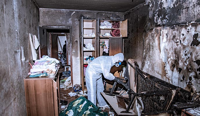 fire damaged house restoration