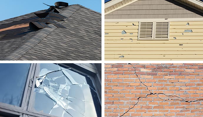 roof siding widows structural damage