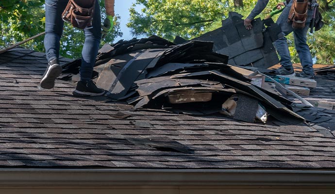 wind damage repair professionally