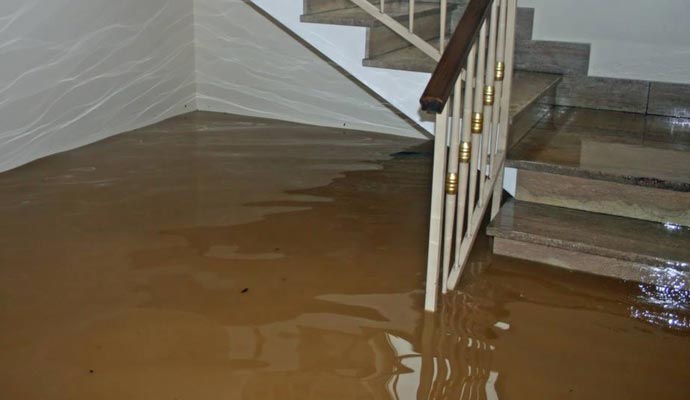flooded property