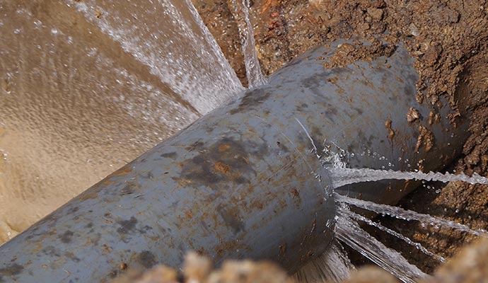 leaky water pipe
