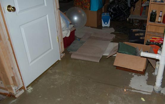 water damaged property