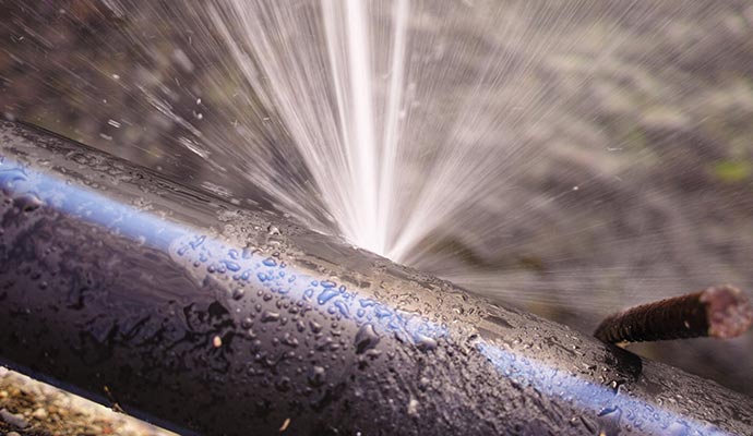 water pipe break assessment